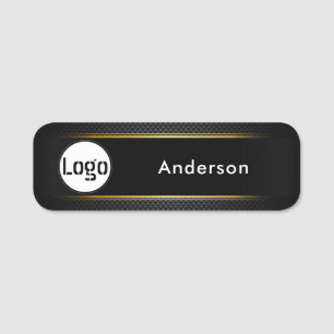 Standard-Firmenlogo Firmenname Name des Mitarbeite Namensschild