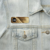 Standard-Firmenlogo Firmenname Name des Mitarbeite Namensschild (Beispiel)