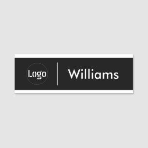 Standard-Firmenlogo Firmenname Name des Mitarbeite Namensschild