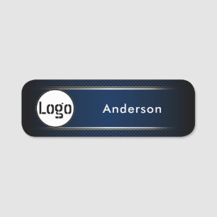 Standard-Firmenlogo Firmenname Name des Mitarbeite Namensschild