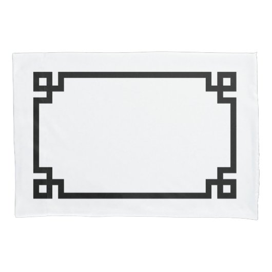 Standard für griechische Schlüsselgrenzen in Schwa Kissenbezug (Vorderseite-Links)