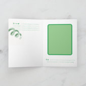 Standard für grünes Kind, 5" x 7" Faltkarte Karte (Innenseite)