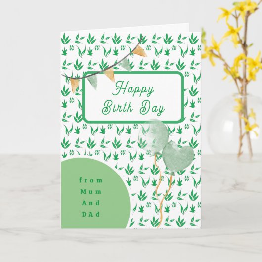 Standard für grünes Kind, 5" x 7" Faltkarte Karte (Gelbe Blume)