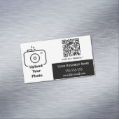 Standard-Geschäftskartenmagnet mit QR-Code Magnetische Visitenkarte (Beispiel)