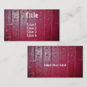 Standard-Größe der alten roten Tür Visitenkarte (Vorne/Hinten)