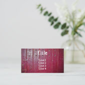 Standard-Größe der alten roten Tür Visitenkarte (Stehend Vorderseite)