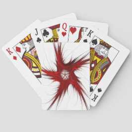 Standard-Index Abstrakte Rot/Weiß-Karten Spielkarten