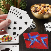 Standard-Index Abstrakte Rot/Weiß-Karten Spielkarten (In Situ)