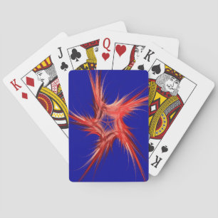 Standard-Index Abstrakte Rot/Weiß-Karten Spielkarten