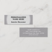 Standard-Innendekorationskarte Mini Visitenkarte (Vorne/Hinten)