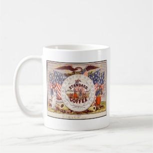 Standard-Kaffee - Vintage-Werbung Kaffeetasse