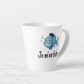 Standard Latte Mug - Je m'en fish Milchtasse (Rechte Ecke)