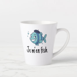 Standard Latte Mug - Je m'en fish Milchtasse