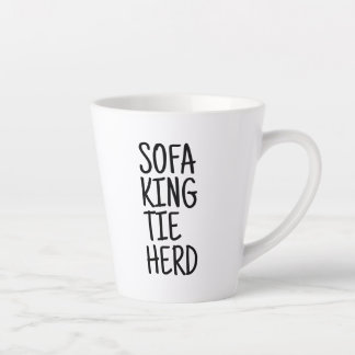Standard Latte Mug - Sofa King Tie Herd Milchtasse