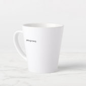 Standard Latte Tasse - Bitte geh weg. (Linke Ecke)