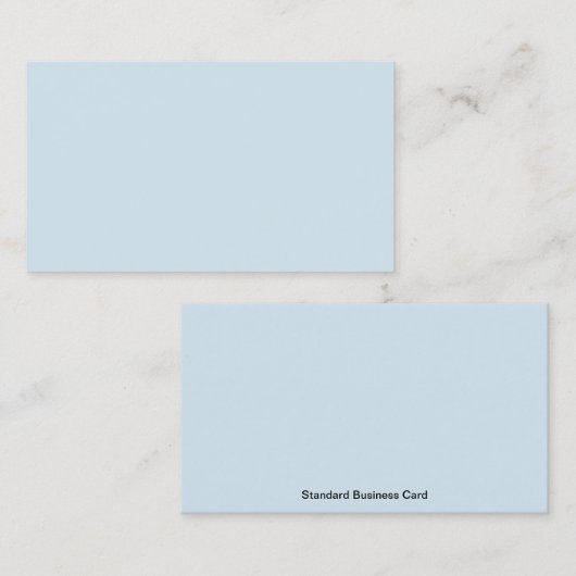 Standard Light Blue Visitenkarte (Vorne/Hinten)