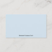 Standard Light Blue Visitenkarte (Rückseite)