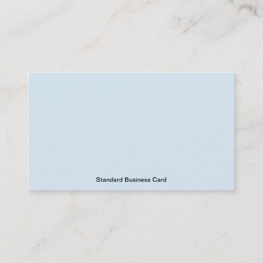 Standard Light Blue Visitenkarte (Rückseite)