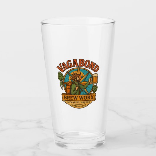 Standard-Logo-Bierglas Glas (Vorderseite)