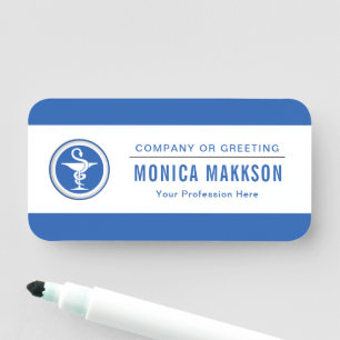 Standard-Logo-Mitarbeiternamenstempel Namensschild