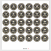 Standard Mason Jar Lid Honey Label Daisy 2.125" (Blatt)