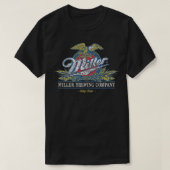 Standard Miller Eagle Wappen Beer T-Shirt (Design vorne)