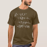 Standard Model Lagrangian Higgs Boson Physics T-Shirt<br><div class="desc">Gift,  quantum,  Standard Model Lagrangian Higgs Boson Physics Science,  scientist</div>