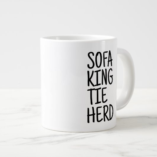Standard Mug - Sofa King Tie Herd Jumbo-Tasse (Vorderseite Rechts)