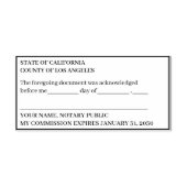 Standard Notar-Anerkennungsstempel Permastempel (Design)