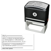 Standard Notary Jurat Permastempel (Beispiel)