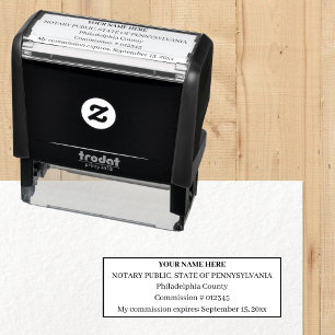 Standard Notary Public Siegel Personalisierte Brie Permastempel