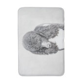 Standard Poodle Black Parti Painting - Dog Art Badematte (Vorderseite Vertikal)