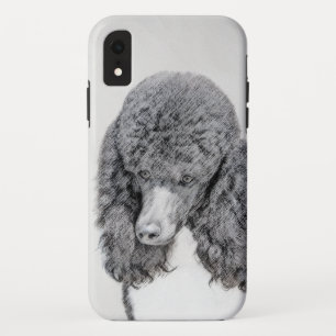 Standard Poodle Black Parti Painting - Dog Art Case-Mate iPhone Hülle