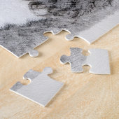 Standard Poodle Black Parti Painting - Hund Art Puzzle (Seite)