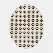 Standard Poodle Black Pet Ornament Aus Metall (Rückseite)