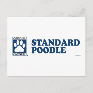 STANDARD POODLE_Blue Postkarte
