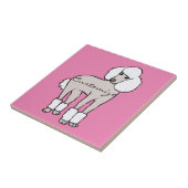 Standard Poodle Dog Thunder_Cove Fliese (Seite)