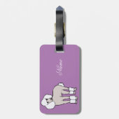 Standard Poodle Dog Thunder_Cove Gepäckanhänger (Rückseite vertikal)