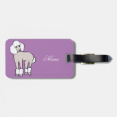 Standard Poodle Dog Thunder_Cove Gepäckanhänger (Rückseite horizontal)