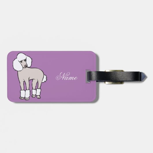 Standard Poodle Dog Thunder_Cove Gepäckanhänger (Rückseite horizontal)