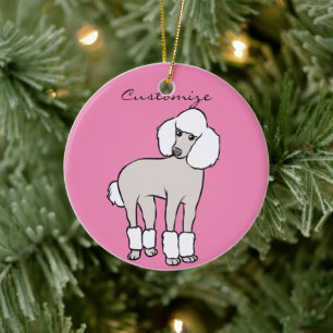 Standard Poodle Dog Thunder_Cove Keramik Ornament
