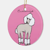 Standard Poodle Dog Thunder_Cove Keramik Ornament (Links)