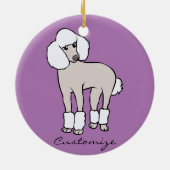 Standard Poodle Dog Thunder_Cove Keramik Ornament (Hinten)