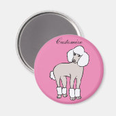 Standard Poodle Dog Thunder_Cove Magnet (Vorderseite/Rückseite)