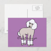 Standard Poodle Dog Thunder_Cove Postkarte (Vorne/Hinten)