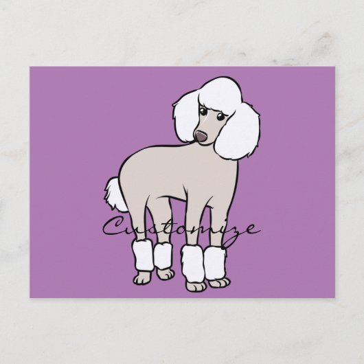 Standard Poodle Dog Thunder_Cove Postkarte (Vorderseite)