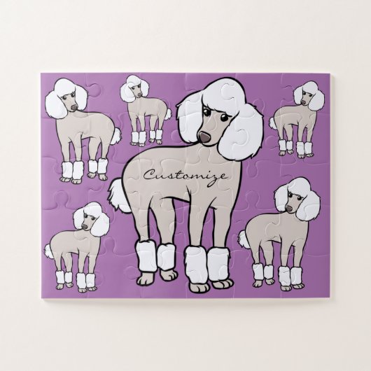 Standard Poodle Dog Thunder_Cove Puzzle (Horizontal)
