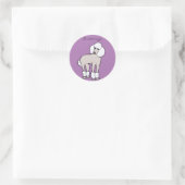 Standard Poodle Dog Thunder_Cove Runder Aufkleber (Tasche)