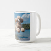 Standard Poodle Elegante Kaffee Tasse (VorderseiteRechts)