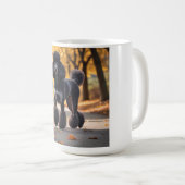Standard Poodle Elegante Kaffee Tasse (VorderseiteRechts)